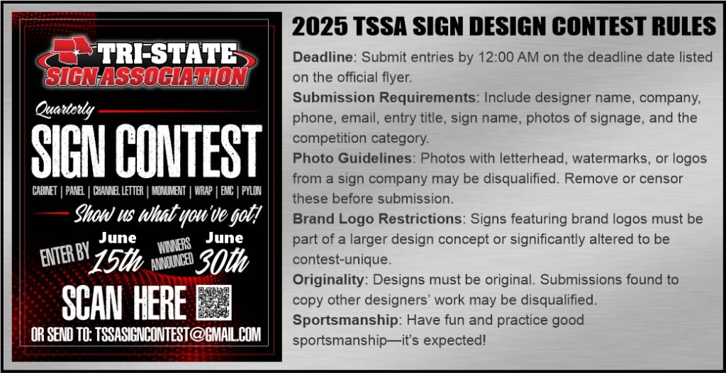 Sign Expo Sign Design Contest | Tri-State Sign Association